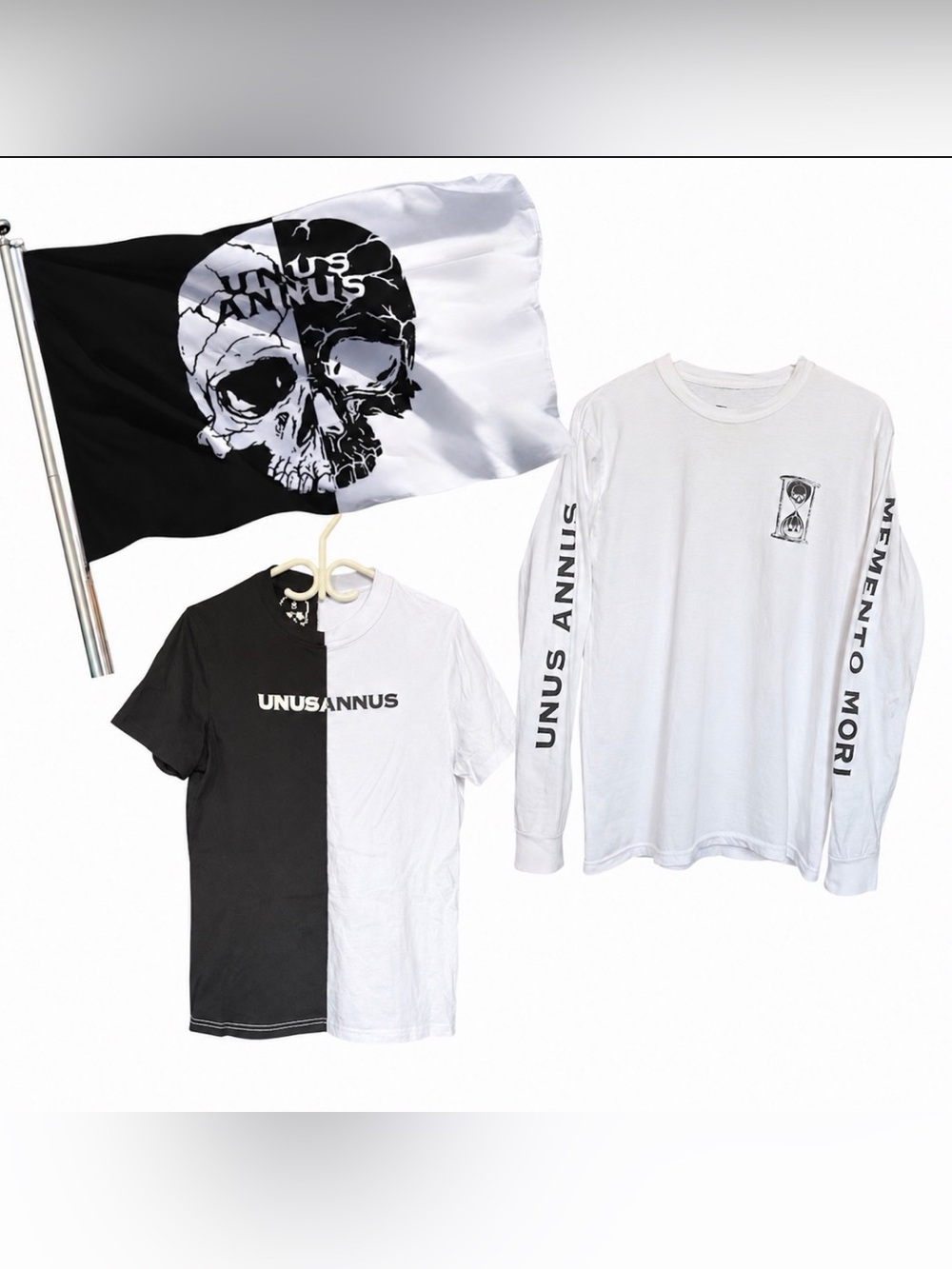 RARE Official Unus Annus Founders Memorabilia- Two Shirts Plus 3’x5’ Flag